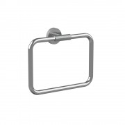 Motivo Knurled Towel Ring - Chrome