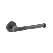 Motivo Knurled Toilet Roll Holder - Gunmetal