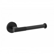 Motivo Knurled Toilet Roll Holder - Matte Black