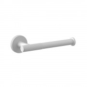 Motivo Knurled Toilet Roll Holder - Matte White