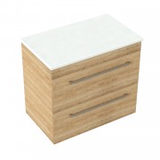750 Skye Wall Hung Vanity (2 Drawer) - Specify Colour & Select Slab Top