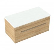900 Skye Wall Hung Vanity (1 Drawer) - Specify Colour & Select Slab Top