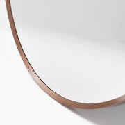 ASPECT FRAMED ROUND MIRROR 700 - BRUSHED COPPER