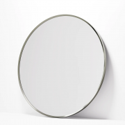 ASPECT FRAMED ROUND MIRROR 900 - BRUSHED NICKEL