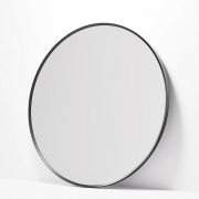 ASPECT FRAMED ROUND MIRROR 900 - GUNMETAL