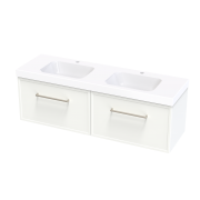 ARRAY BERLIN CARA 1500DB SINGLE DRAWER WITH INTERNAL DRAWER WHITE SATIN