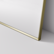ASPECT FRAMED ARCH MIRROR 1200X1100 - BRUSHED BRASS