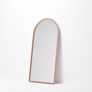 ASPECT FRAMED ARCH MIRROR 450X900 - BRUSHED COPPER