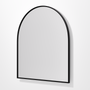 ASPECT FRAMED ARCH MIRROR 850X950 - BLACK