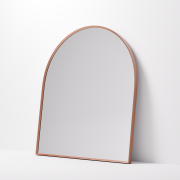 ASPECT FRAMED ARCH MIRROR 850X950 - BRUSHED COPPER