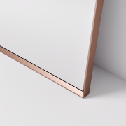 ASPECT FRAMED ARCH MIRROR 850X950 - BRUSHED COPPER