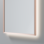CODE SOLACE LED DEMISTER MIRROR - ARCH - 450X900MM - BRUSHED COPPER