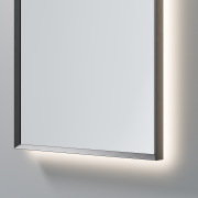 CODE SOLACE LED DEMISTER MIRROR - ARCH - 450X900MM - GUNMETAL