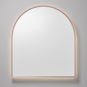 CODE SOLACE LED DEMISTER MIRROR - ARCH - 850X950- B-COPPER