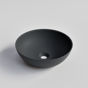 CODE VILLA ROUND VESSEL BASIN - 390X390X125H - MATTE DARK GREY