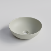 CODE VILLA ROUND VESSEL BASIN - 390X390X125H - MATTE LIGHT GREY