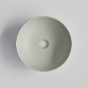 CODE VILLA ROUND VESSEL BASIN - 390X390X125H - MATTE LIGHT GREY