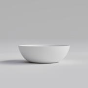 CODE VILLA ROUND VESSEL BASIN - 390X390X125H - MATTE WHITE