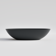 CODE CERVO V2 OVAL VESSEL BASIN - 530X350X125H - MATTE DARK GREY