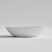 CODE CERVO V2 OVAL VESSEL BASIN - 530X350X125H - GLOSS WHITE