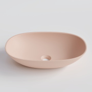 CODE CERVO V2 OVAL VESSEL BASIN - 530X350X125H - MATTE PINK