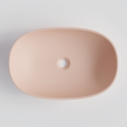 CODE CERVO V2 OVAL VESSEL BASIN - 530X350X125H - MATTE PINK