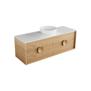 Carlo Largo 1500 4 drawers, timber veneer, solid surface top