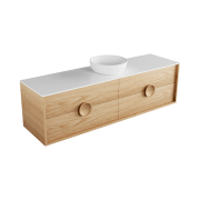 Carlo Largo 1800 4 drawers, timber veneer, solid surface top