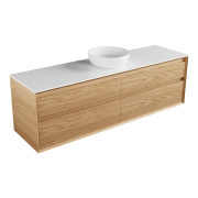 Edge Largo 1800 4 drawers, timber veneer, solid surface top