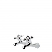 Foreno Bath Taps (Pair) - 15mm Chrome