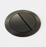 Toilet Flush Button and Seat Bolt Cover Caps Set - Gunmetal