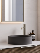 CODE HALO V2 ROUND VESSEL BASIN - 380X125H - MATTE DARK GREY