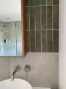 With Argile Khaki 60x246mm. Tiled by Singh Interiors NZ, Tauranga