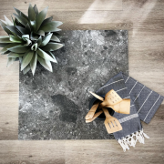 Terrazzo Dark Grey Matt 600 x 600