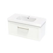 ARRAY OSLO MENUET 1010 SINGLE DRAWER WITH INTERNAL DRAWER WHITE SATIN