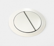 Toilet Flush Button and Seat Bolt Cover Caps Set - Matte White