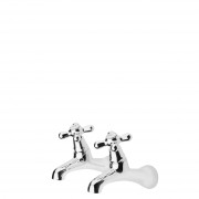 Neoclassic Bath Taps 15mm (Pair) Chrome