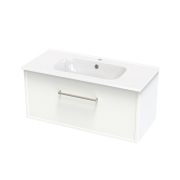 ARRAY BERLIN NERA 1015 SINGLE DRAWER WITH INTERNAL DRAWER WHITE SATIN