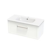 ARRAY OSLO NERA 1015 SINGLE DRAWER WITH INTERNAL DRAWER WHITE SATIN