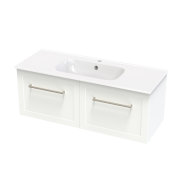 ARRAY OSLO NERA 1215 SINGLE DRAWER WITH INTERNAL DRAWER WHITE SATIN