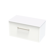 ARRAY BERLIN PRO 900 SINGLE DRAWER WITH INTERNAL DRAWER WHITE SATIN