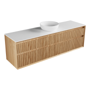 Plato Largo 1800 4 drawers, timber veneer, solid surface top