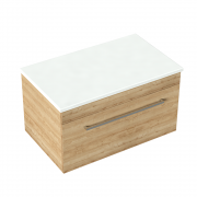 750 Skye Wall Hung Vanity (1 Drawer) - Specify Colour & Select Slab Top