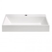 SLAB 500x430 GLOSS WHITE COMPOSITE BASIN - ONE TAPHOLE