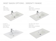 1500 Porscha Wall Hung Single Basin Vanity (4 Drawer) - Specify Colour & Drawer Front & Basin