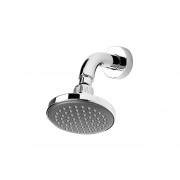 VODA WALL MOUNTED SHOWER ROSE - ROUND CHROME/GREY