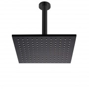 VODA CEILING MOUNTED SHOWER DRENCHER (SQUARE) MATTE BLACK