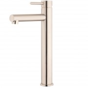 EcoMinimal High Rise Basin Mixer (304 SS) Brushed Stainless