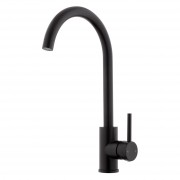 VODA GOOSENECK SINK MIXER - CS MATTE BLACK