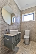 Design by Emblazon Interior Design Studio. Tiling by Arc Tiling. With Home Ash KitKat